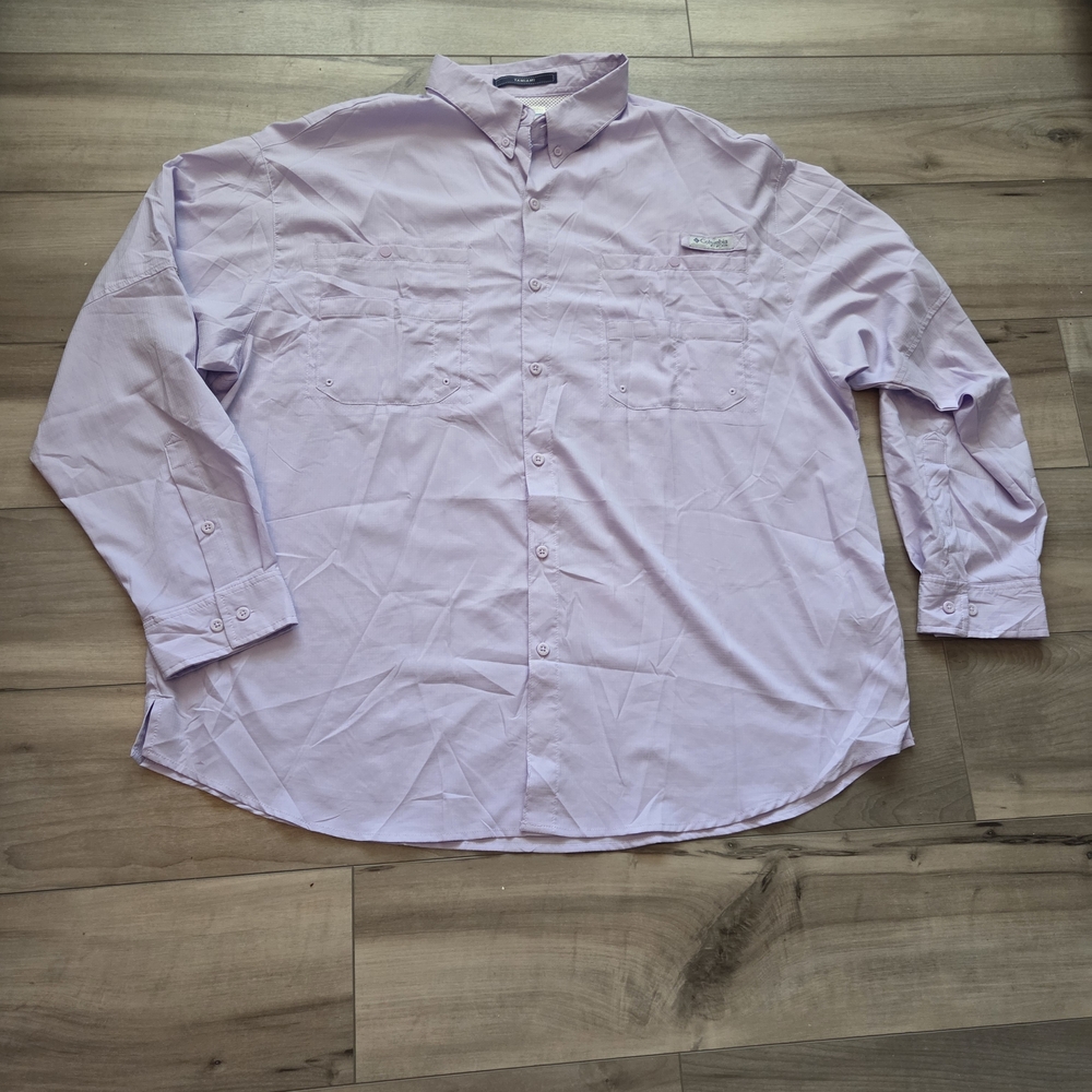 Light Purple Long-Sleeve Button-Down Shirt - Unbranded